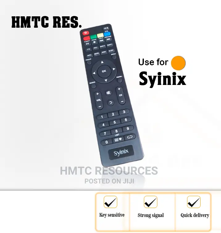 Replacement Remote Control for Syinix Led/HDTV Televisions