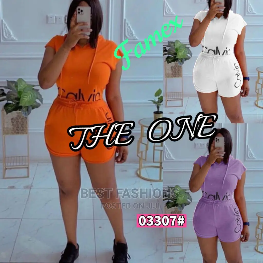 Trendy Ladies Short and Hoodie Top