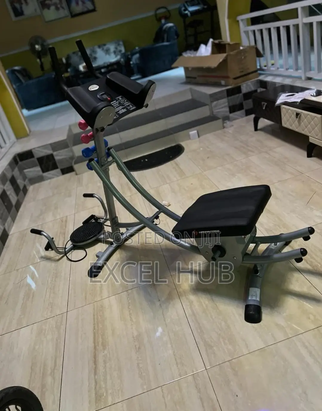 Ab Coaster With Dumbbell And Twister A Fitness