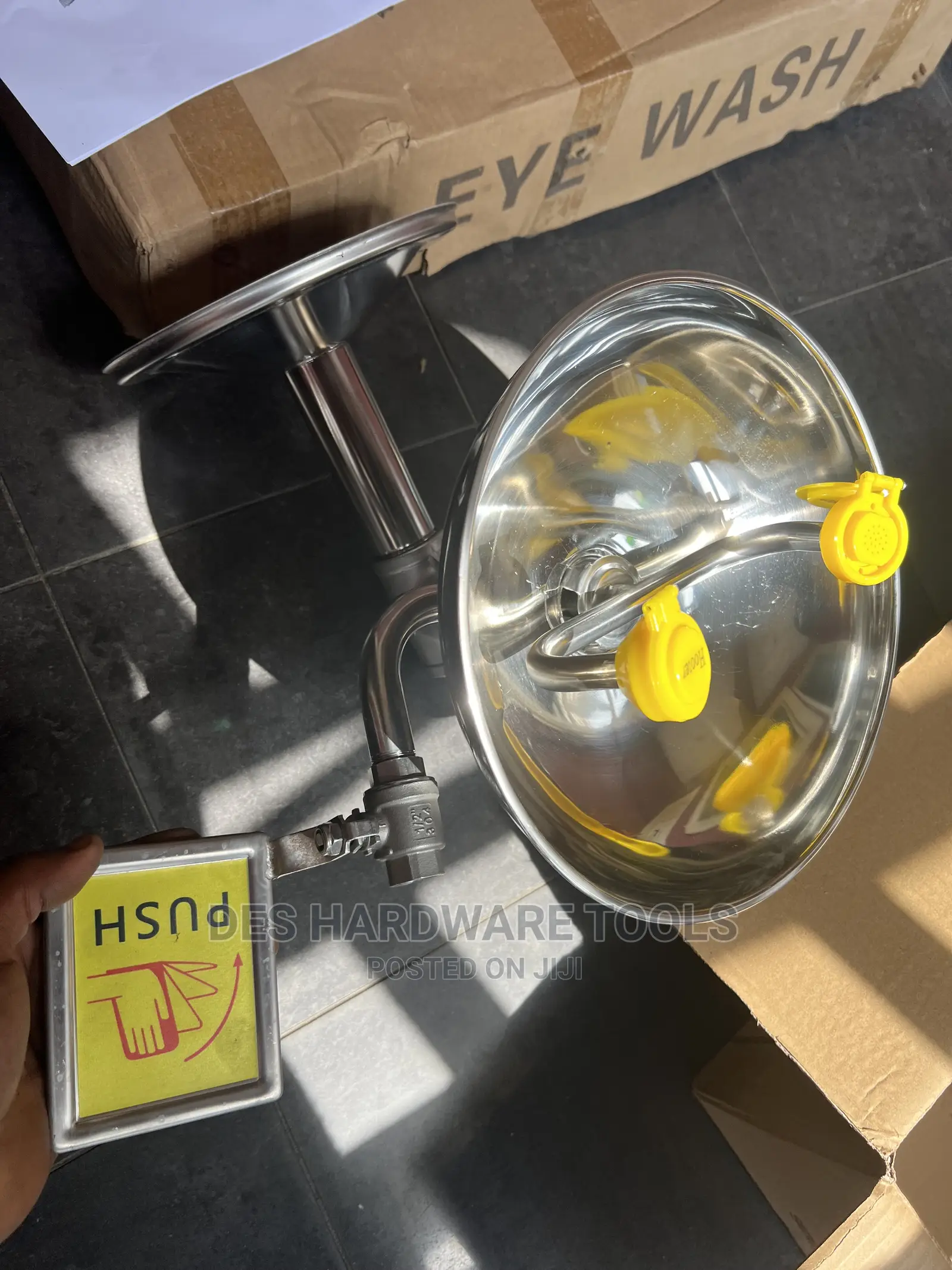 Hooter Wall Mounted Stainless Steel Eyewash Shower Station