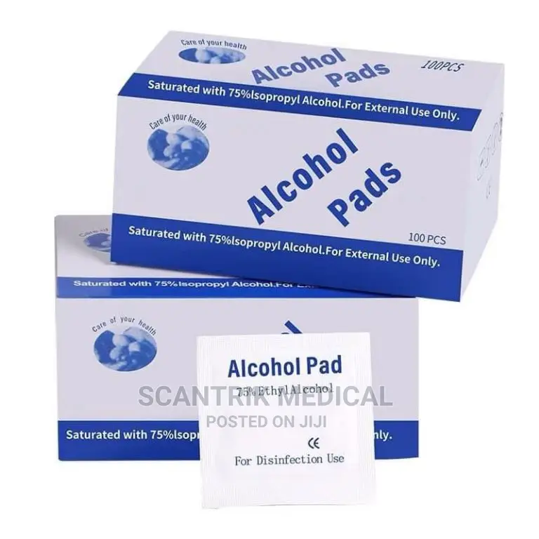 Alcohol Pads for Disinfection Use Saturated With 70% Isoprop