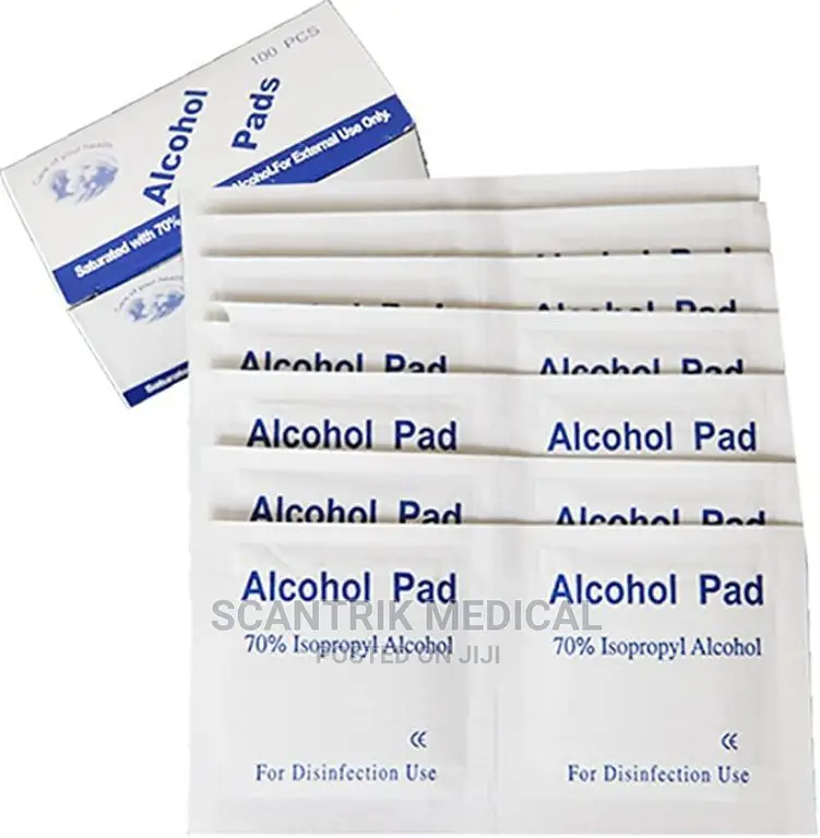 Alcohol Prep Pads Used Disinfectant