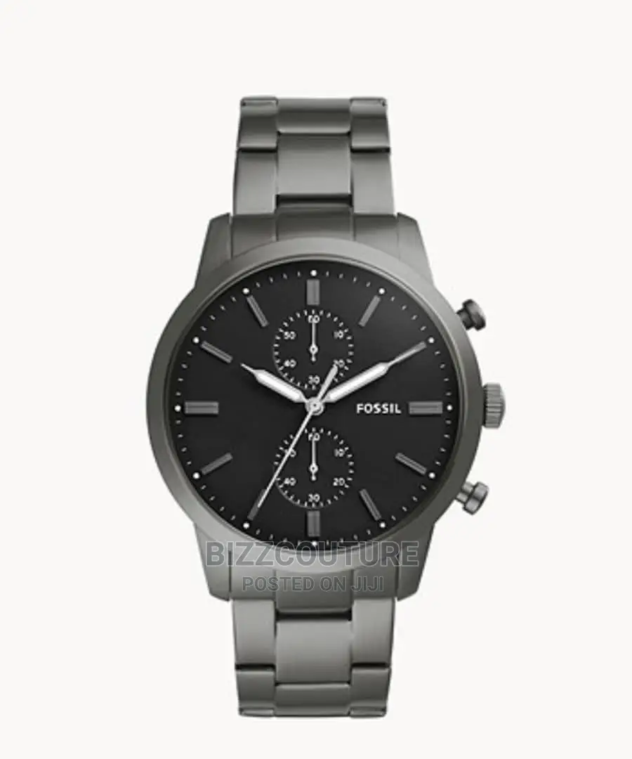 Original FOSSIL Black Stainless Steel Available in Store