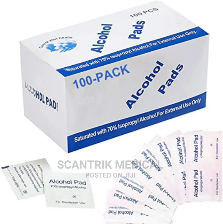 Alcohol Pads (Swabs/Wipes – 75%) for Hospital