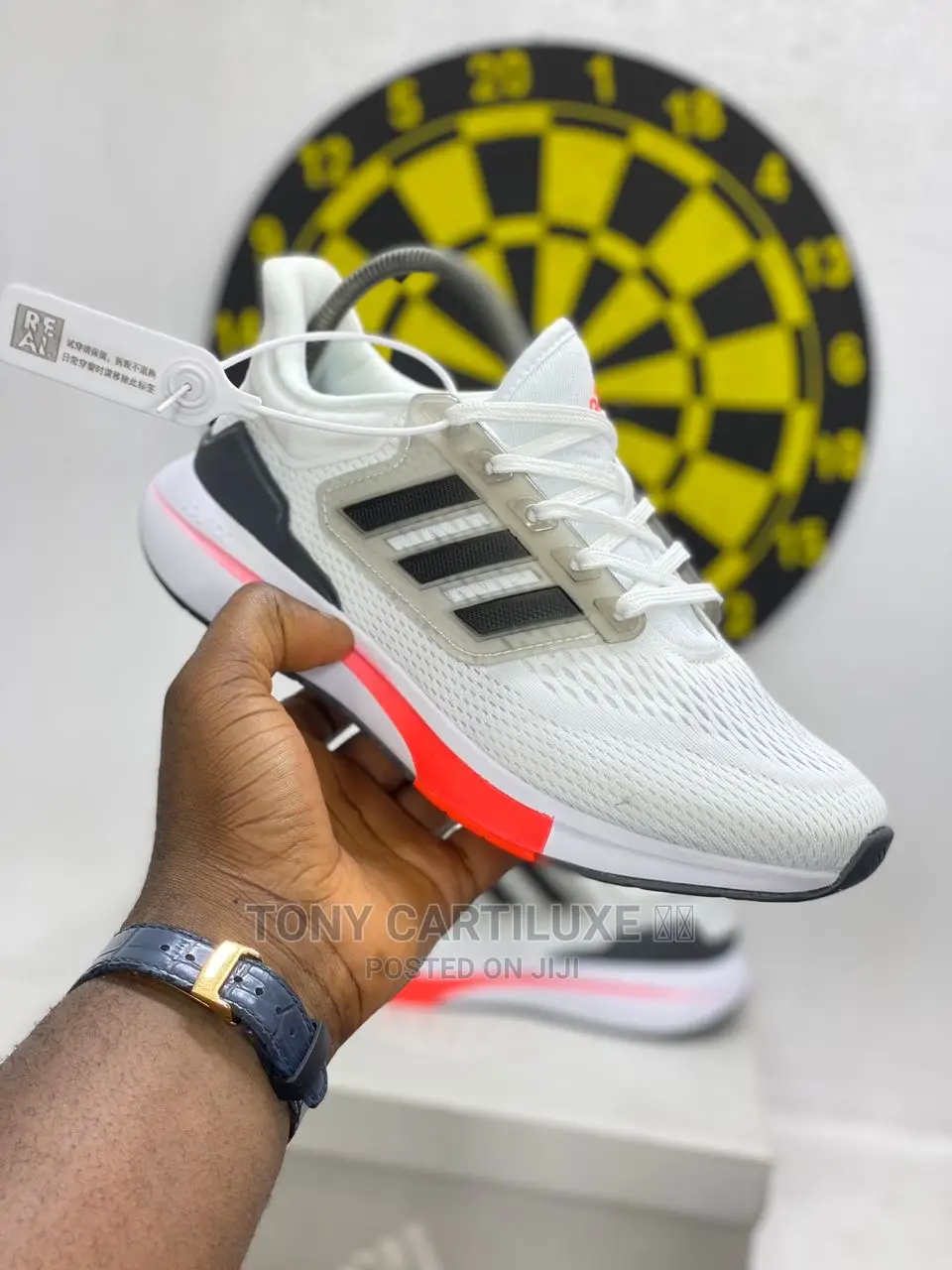 Adidas Eq21 Bounce WHITE AND BLACK