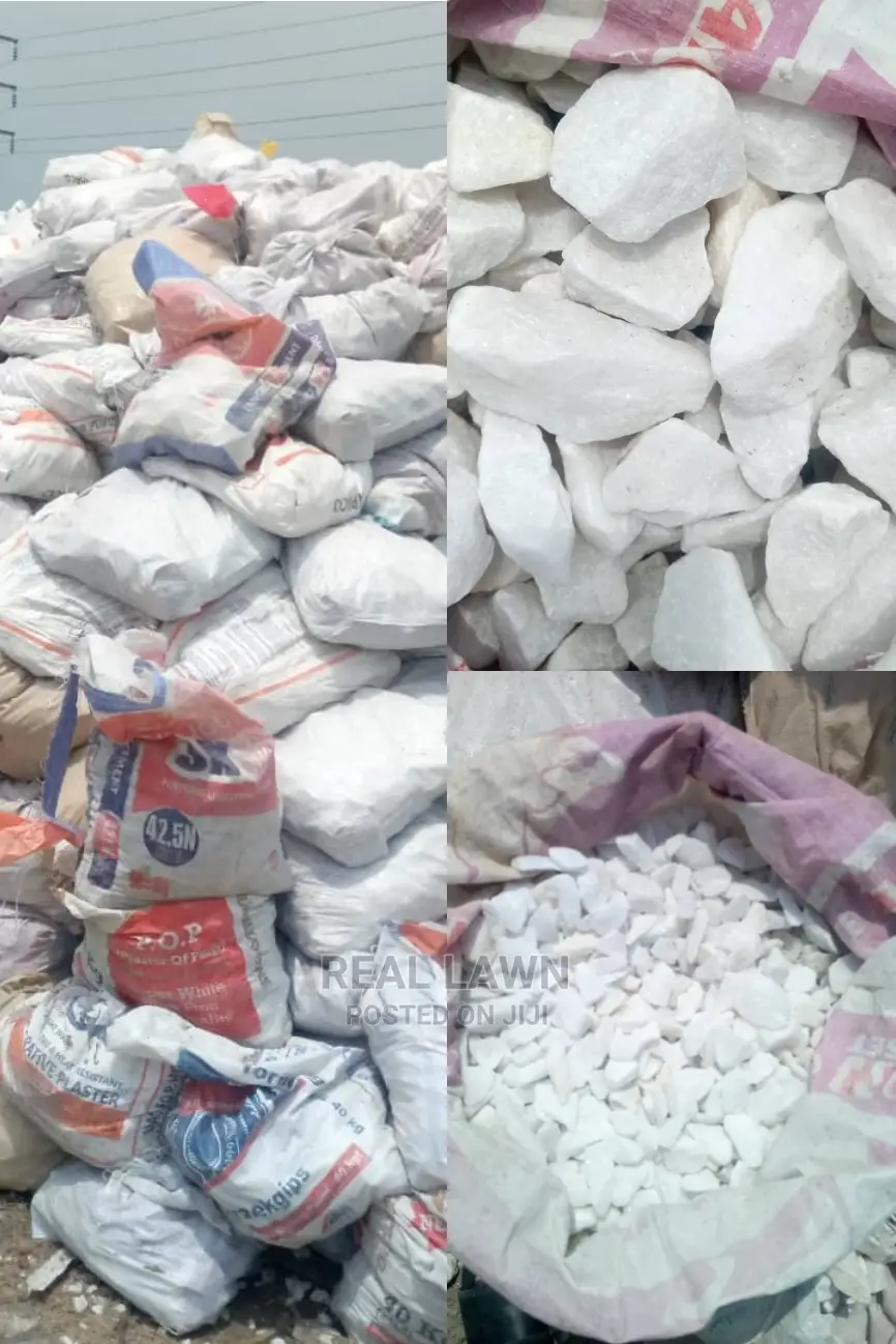 Whitestones in Cement Bags (25kg)