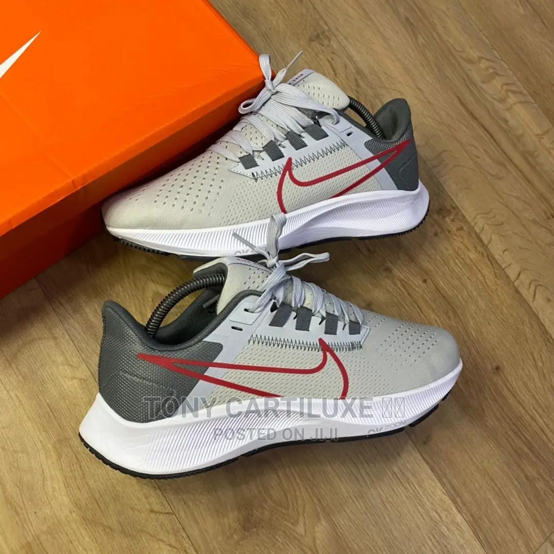 Nike Air Zoom Pegasus 38 Grey Red Sneakers