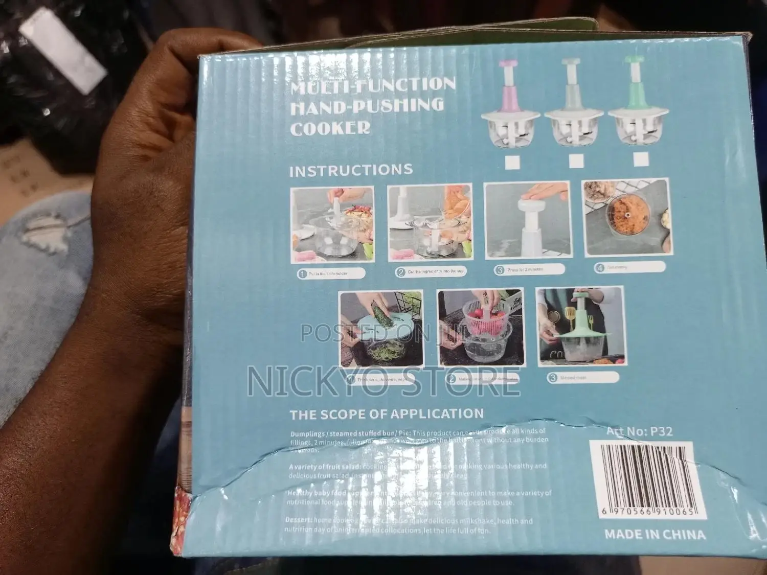 2liters Hand Pat Food Processor