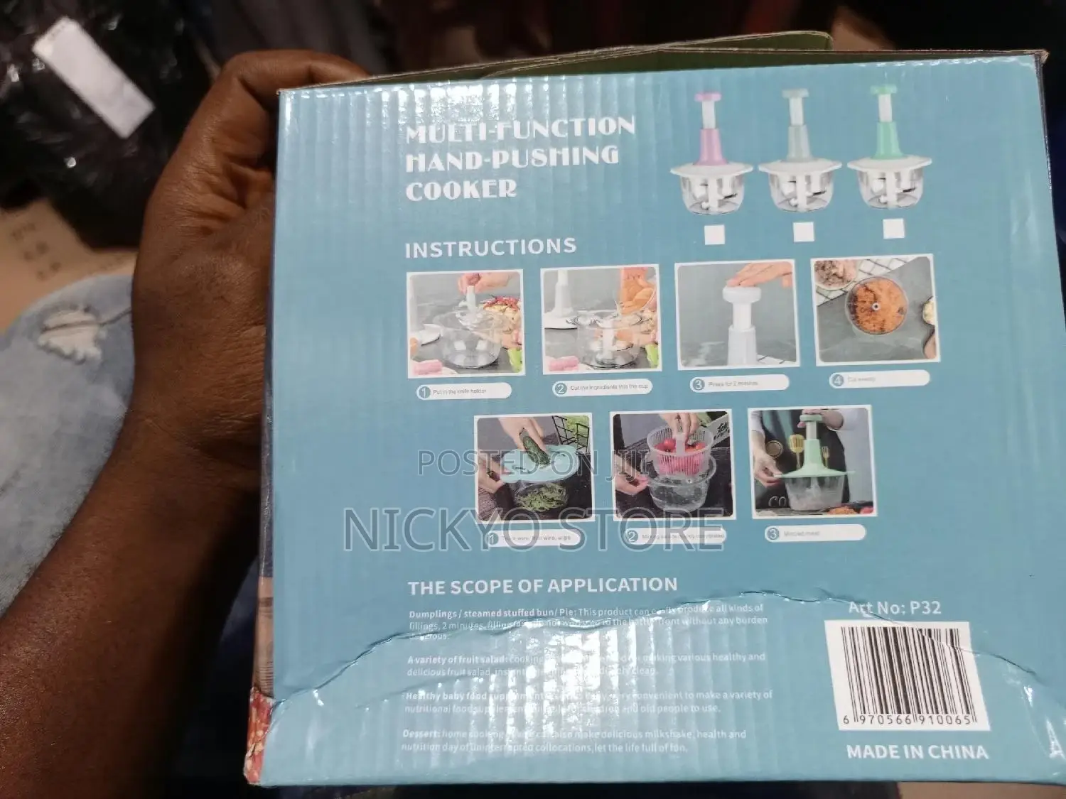 2liters Hand Pat Food Processor