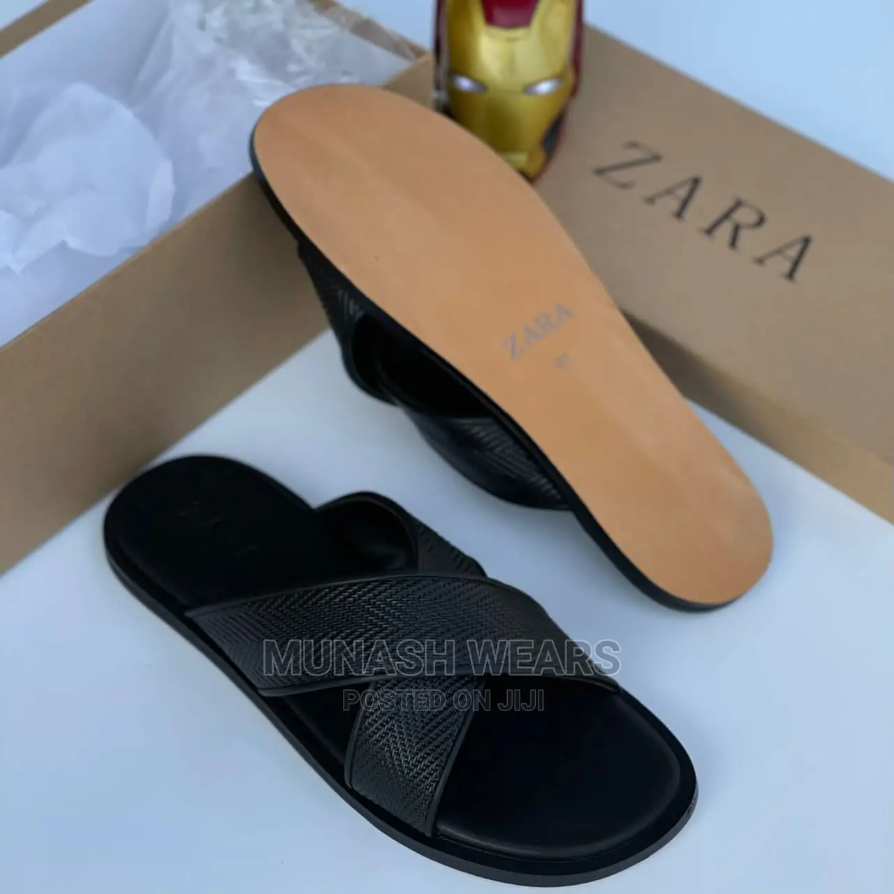 Zara Leather Slipers