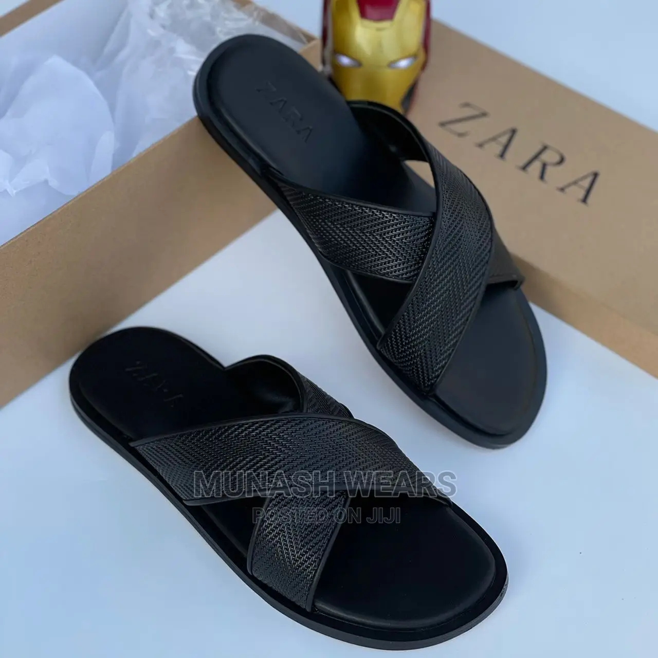 Zara Leather Slipers