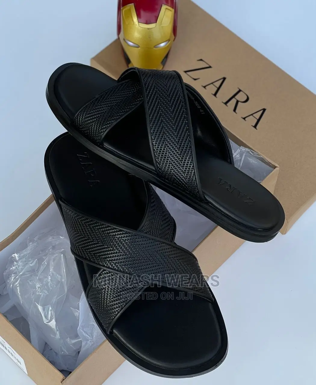 Zara Leather Slipers