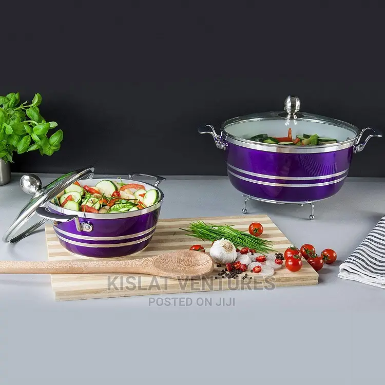 SQ Professional Metallic Die-Cast Stockpot 5set - Amethyst