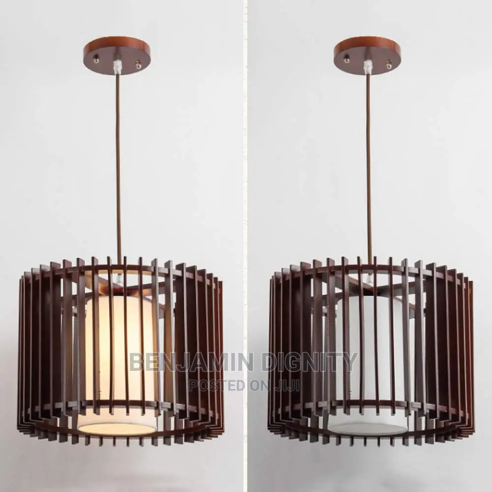 Wooden Drop Pendant Light