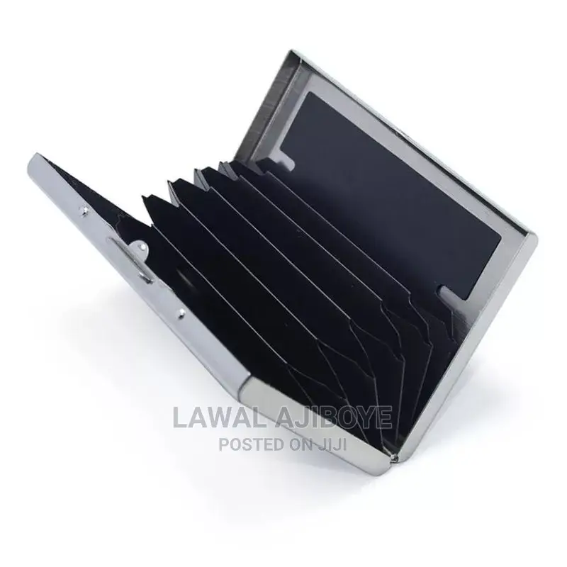 Stainless Steel Credit Card Holder Men Slim Anti Protection
