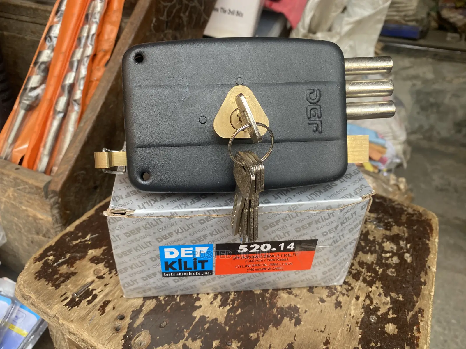 Def Kilit Locks And Handles Co140mm Cylindrical Rim Lock