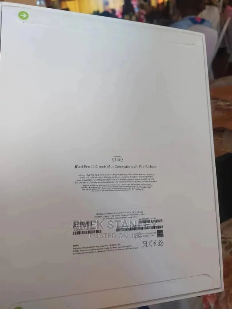 New Apple iPad Pro 12.9 (2022) 1 TB Gray