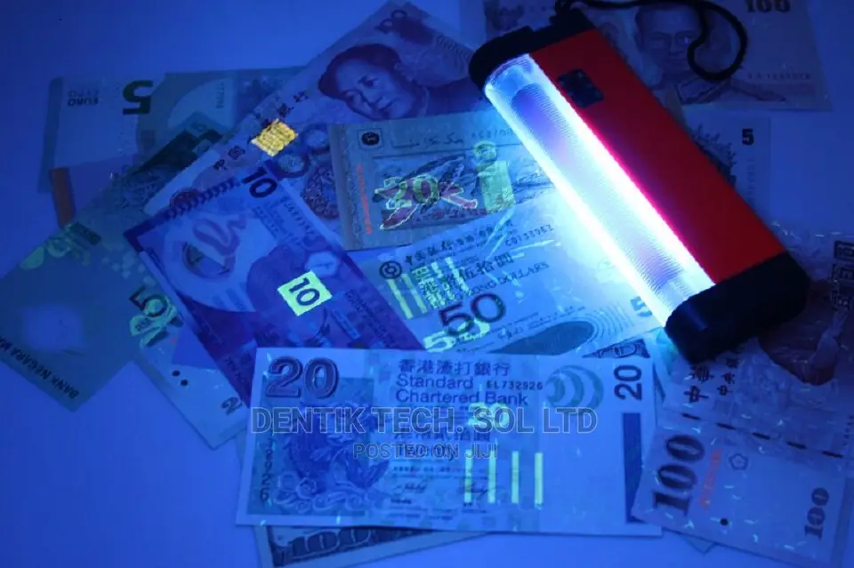 Handy Fake Money Detector With Torch - Red