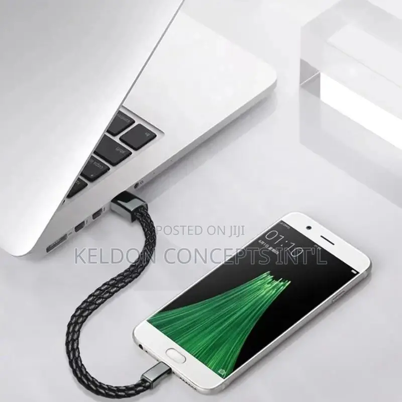 Leather USB Charging Cable And Data Transfer Wristband