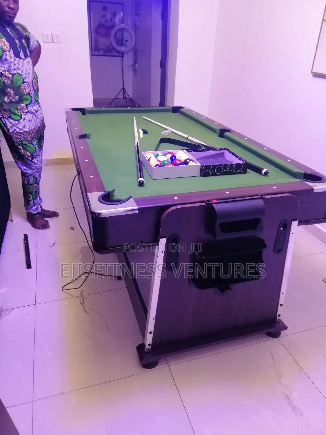 4in1 Combo Snooker, Air Hockey, Table Tennis and Dining
