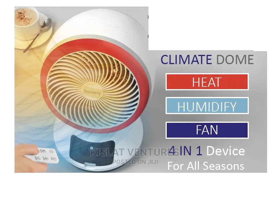 4in1 Climate Dome Cooler Fan, Heater Humidifier Aroma