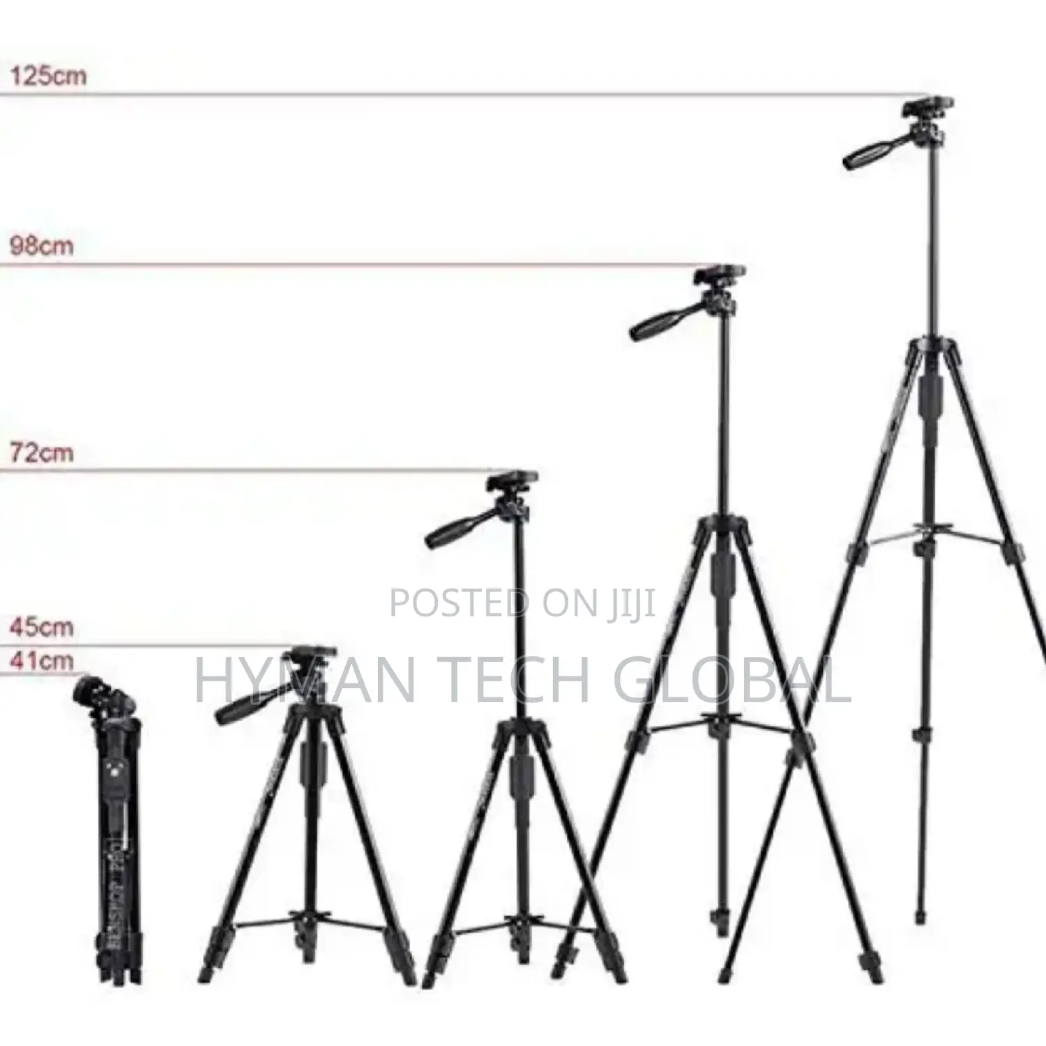Yunteng3388 Adjustable Phone Camera Tripod Stand With Remote