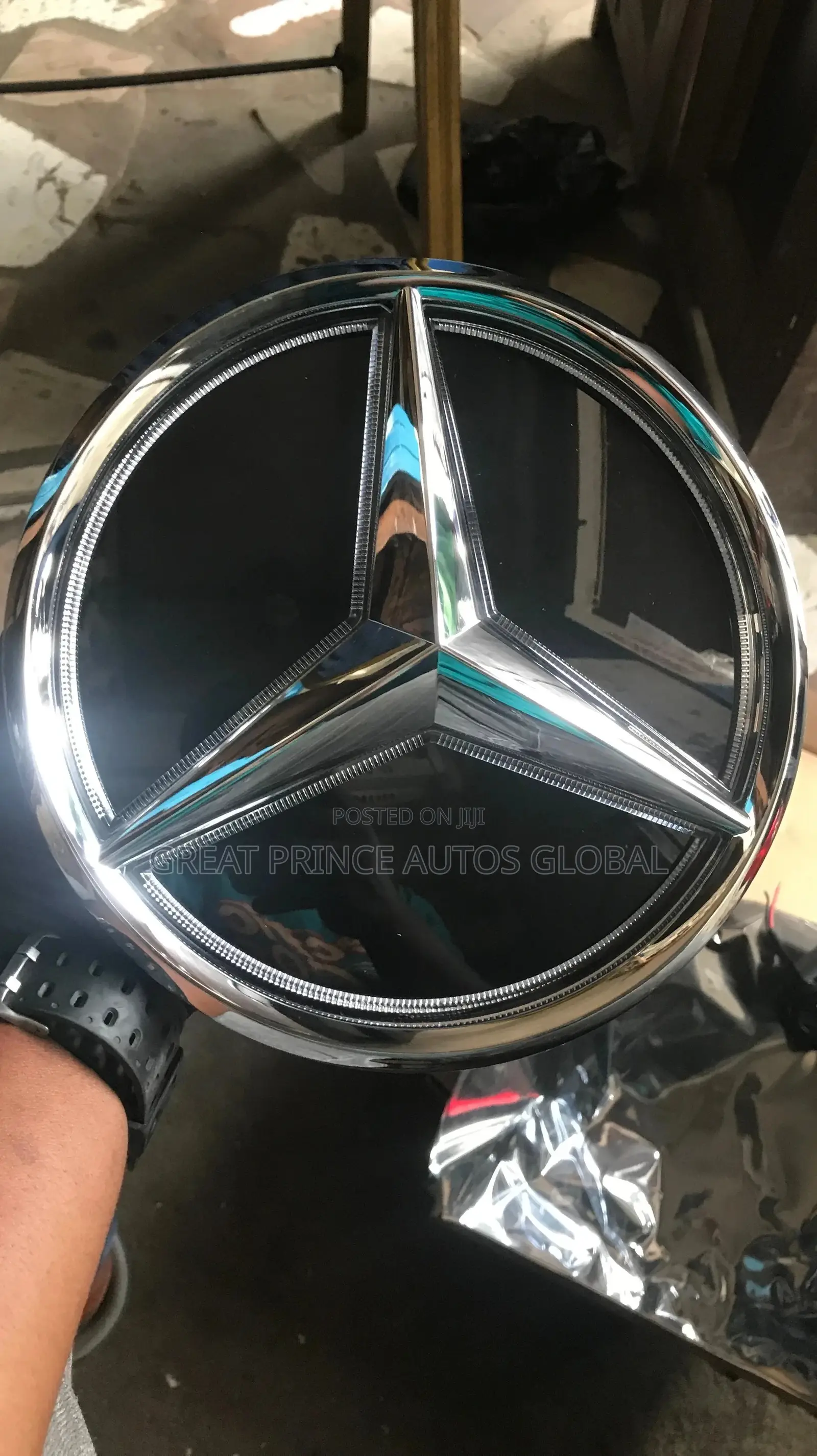 Front Grill Star Logo With Light Glass for Gle/GLC