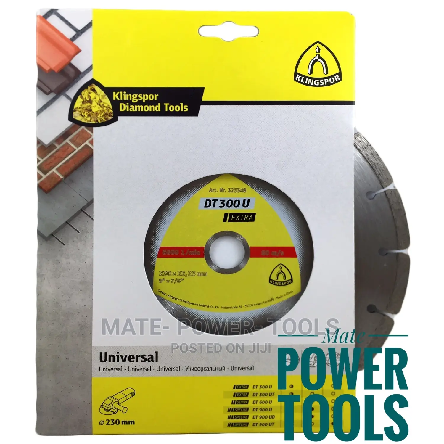 Klingspor Dt300u Extra Diamond Cutting Disc 230mm