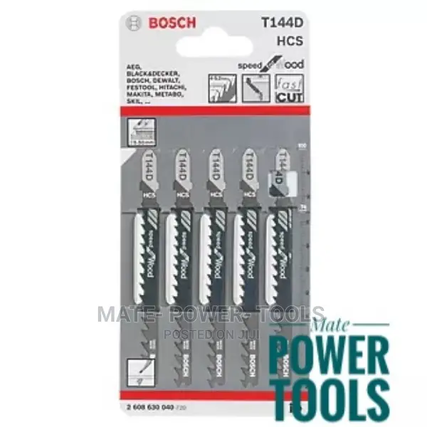 Bosch T144d Speed for Wood Jigsaw Blades (5 Pack)