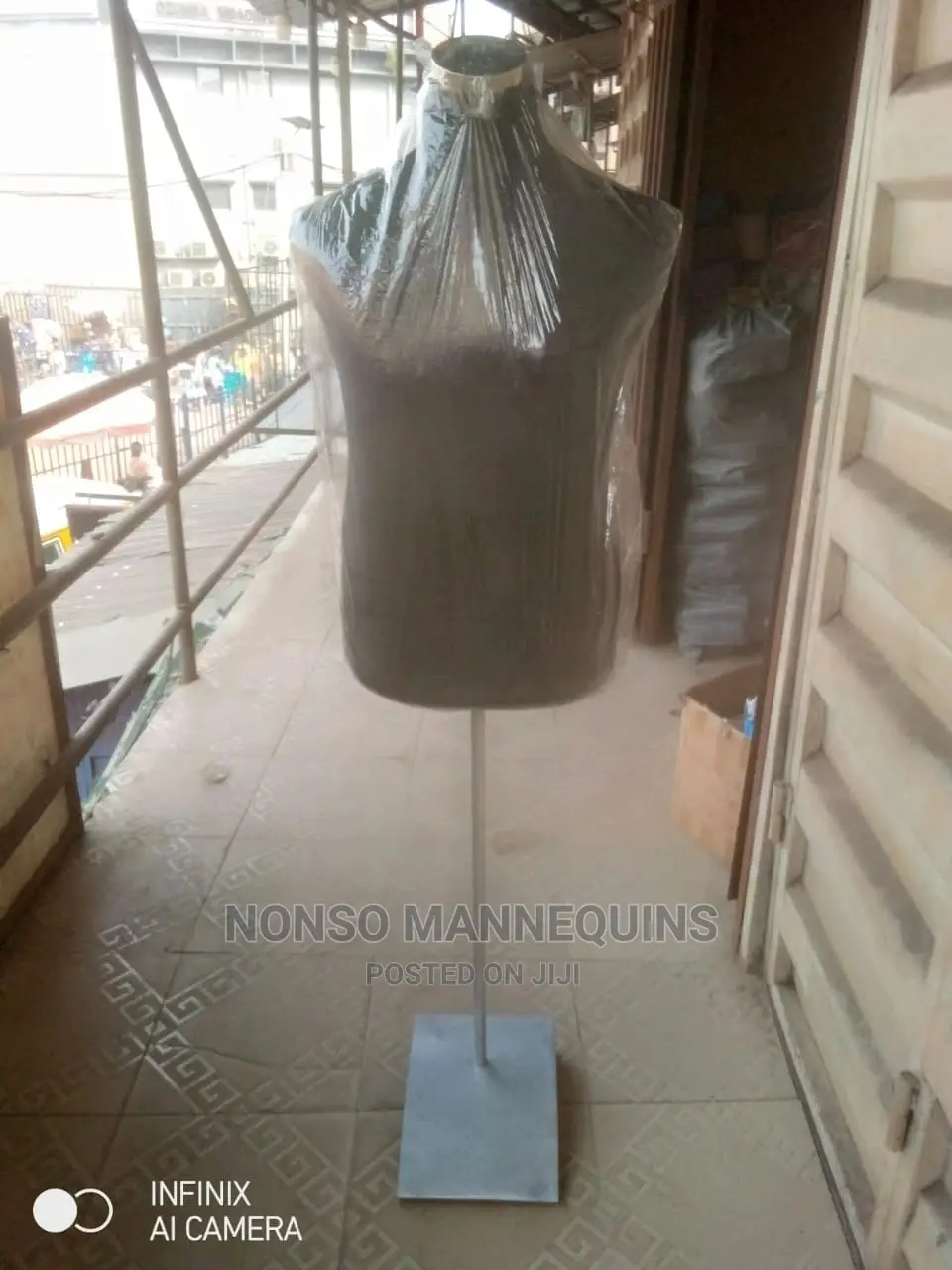 Male Dressform With Iron Metal Base