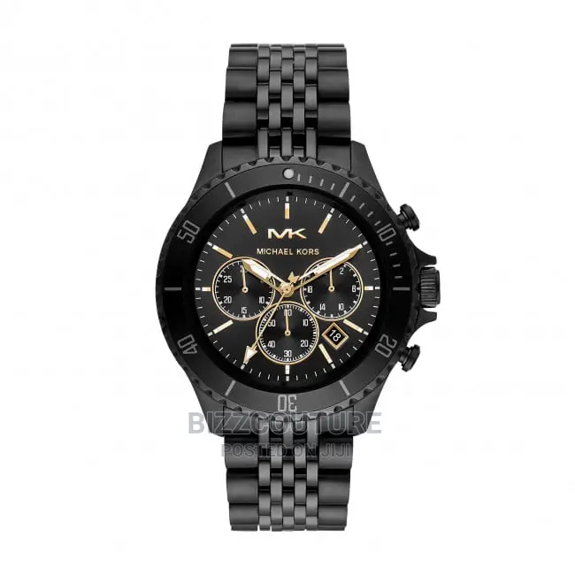 Original MICHAEL KORS Black Steel Watch Available in Store