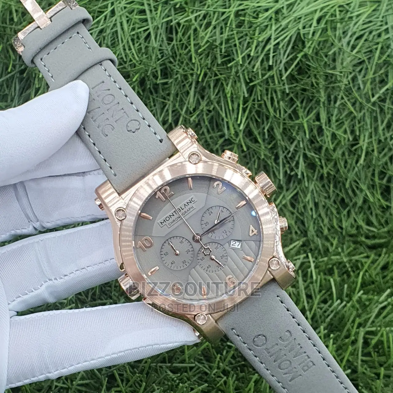 Original MONTBLANC Leather Strap Watch Available in Store
