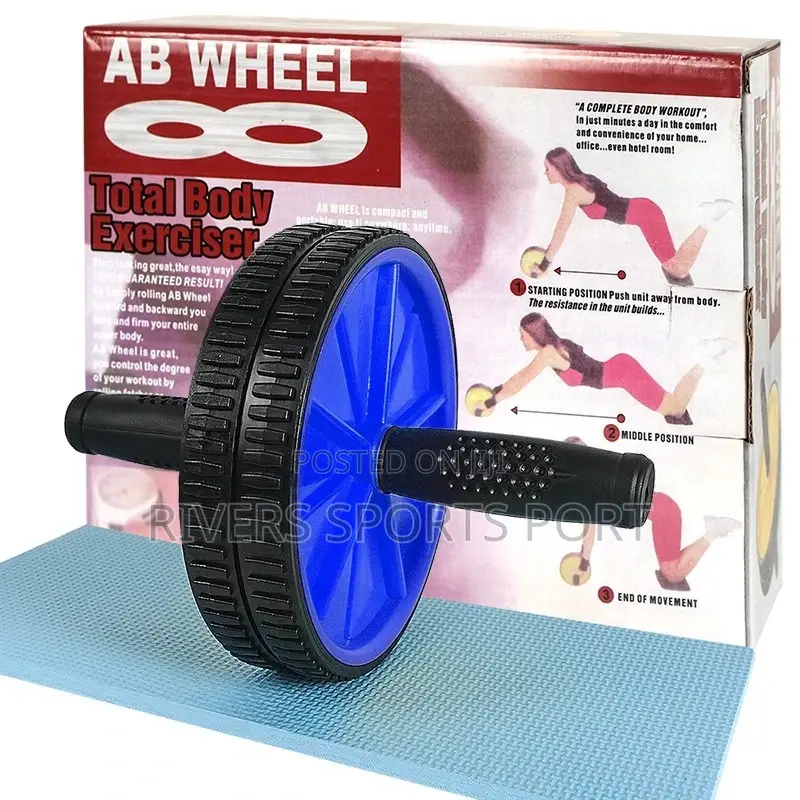 Home Gym Exercise Fitness Abdominal Dual Ab Wheel Roller
