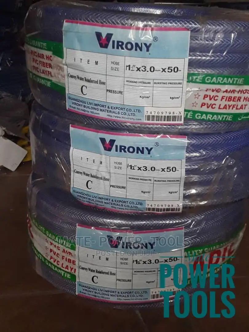 Clear Braided PVC Hose 3/4" Inch