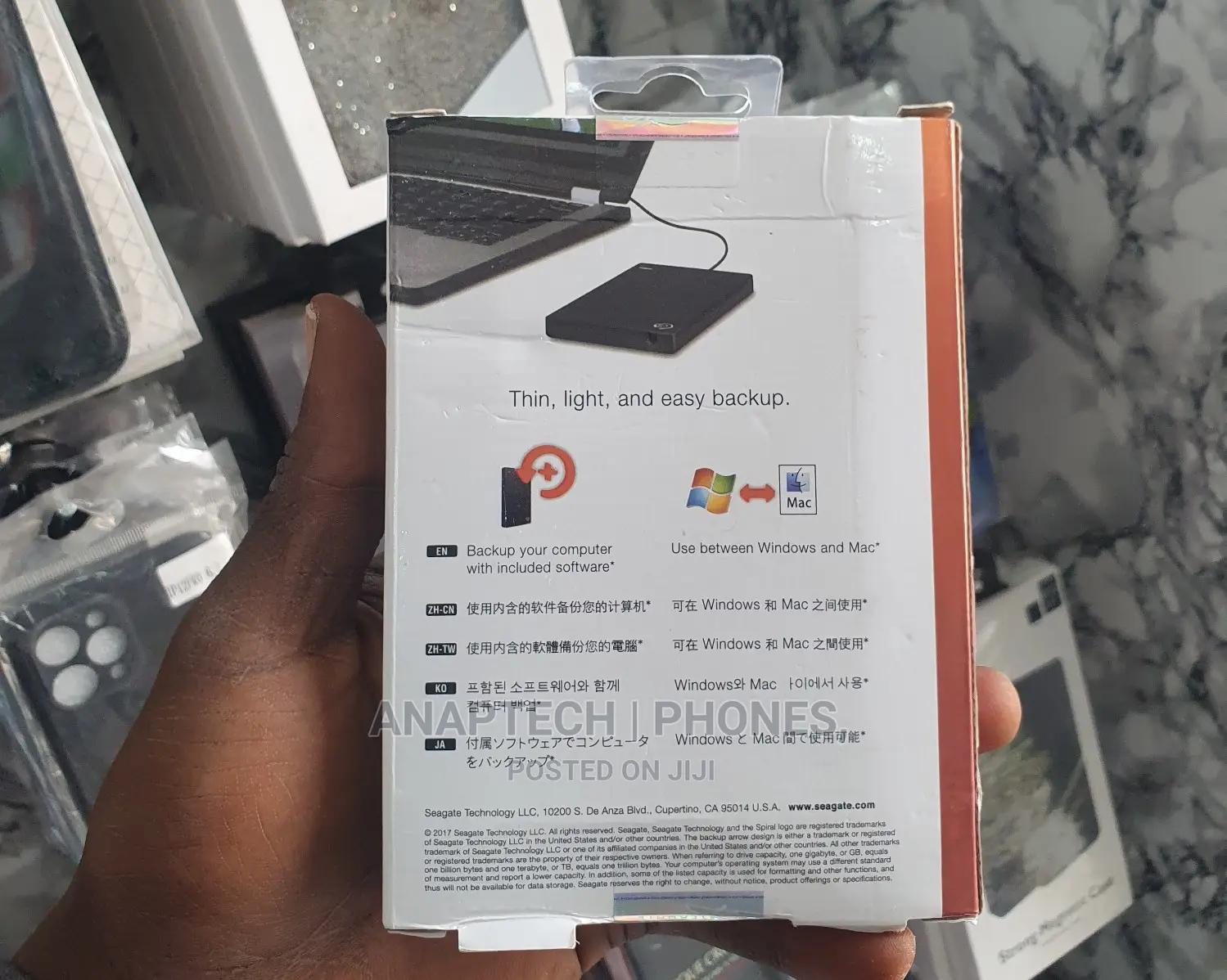 Seagate 500 GB Backup Plus  Slim / Backup Made Easy