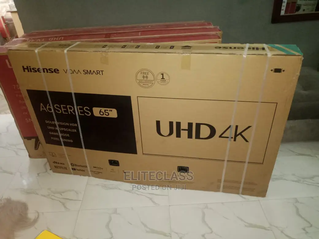 Hisense 65 Inches TV UHD Smart Tv + APP STORE+ NETFLIX