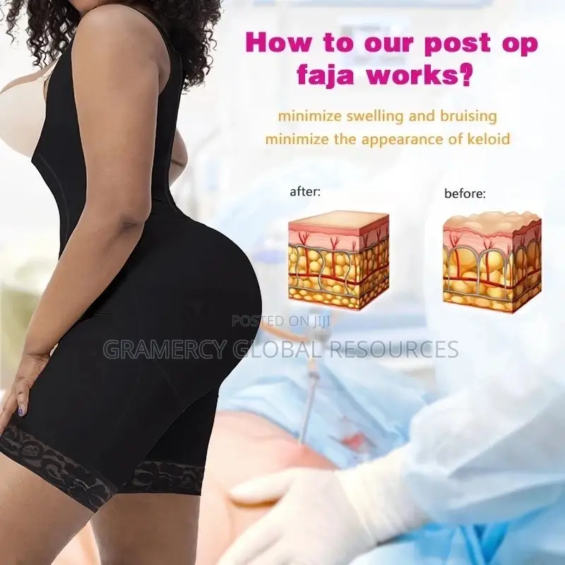 Post Lipo Shapewear Faja With Steel Bones Post Op Body Fajas