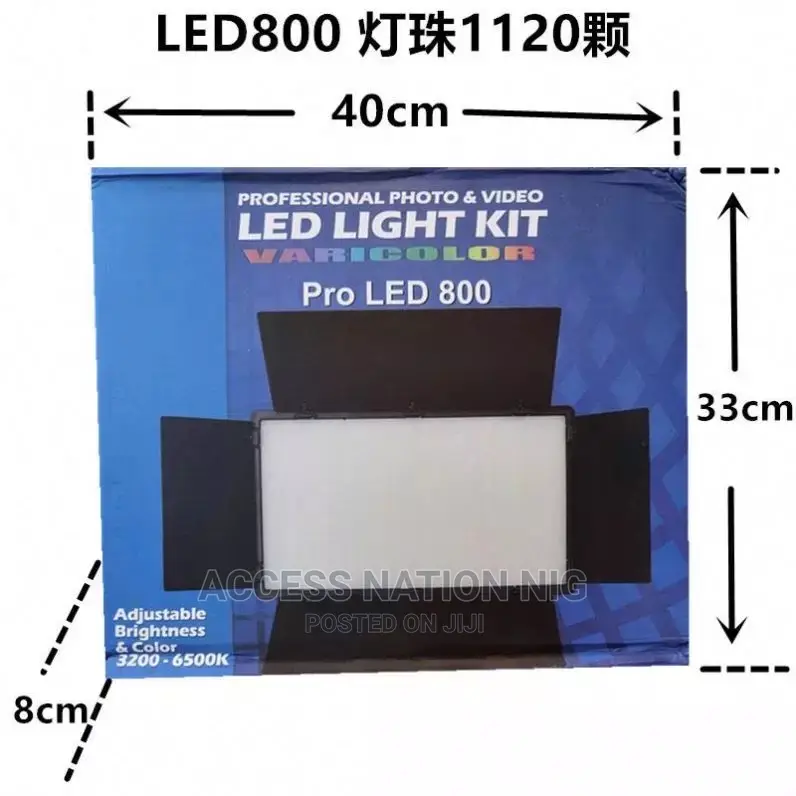 Led-800 Led Video Light Panel Bi-Color 3200- Photograph