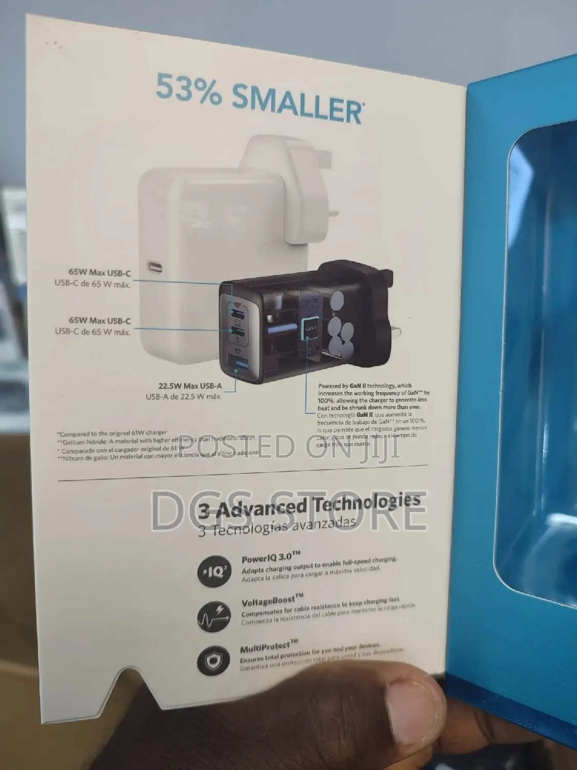 Anker Power Port Lll 3 Port 65w Pod Charger