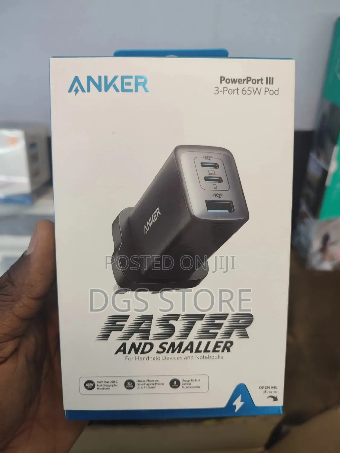 Anker Power Port Lll 3 Port 65w Pod Charger