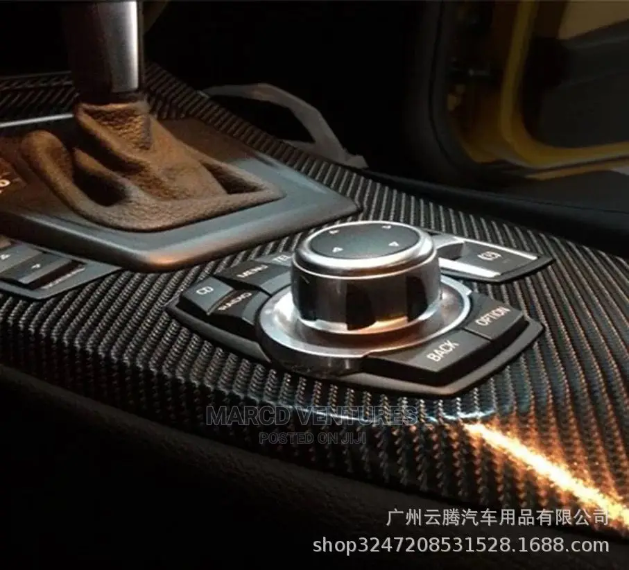 9D High Glossy Carbon Fiber Vinyl Black Sticker