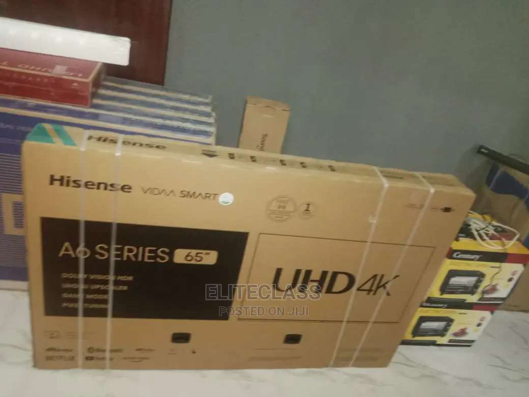 Hisense 65 Inches Smart Satellite UHD TV+Free Wall Hanger