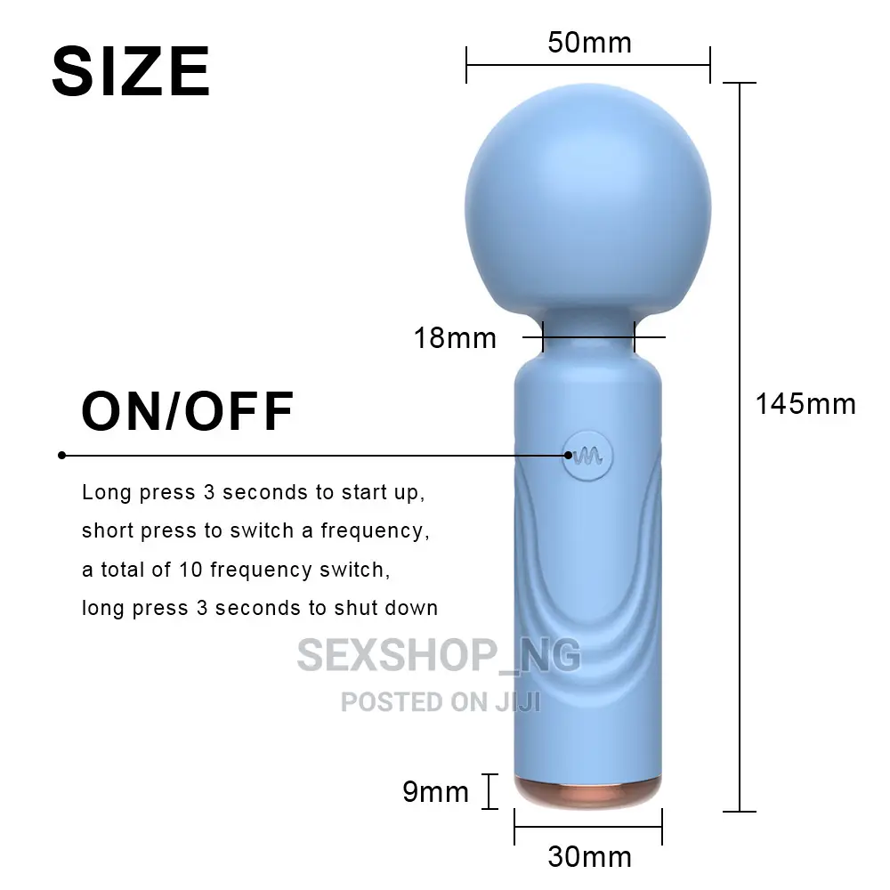 Extra Quiet Amazing Fast Big Soft Head Wand Vibrator