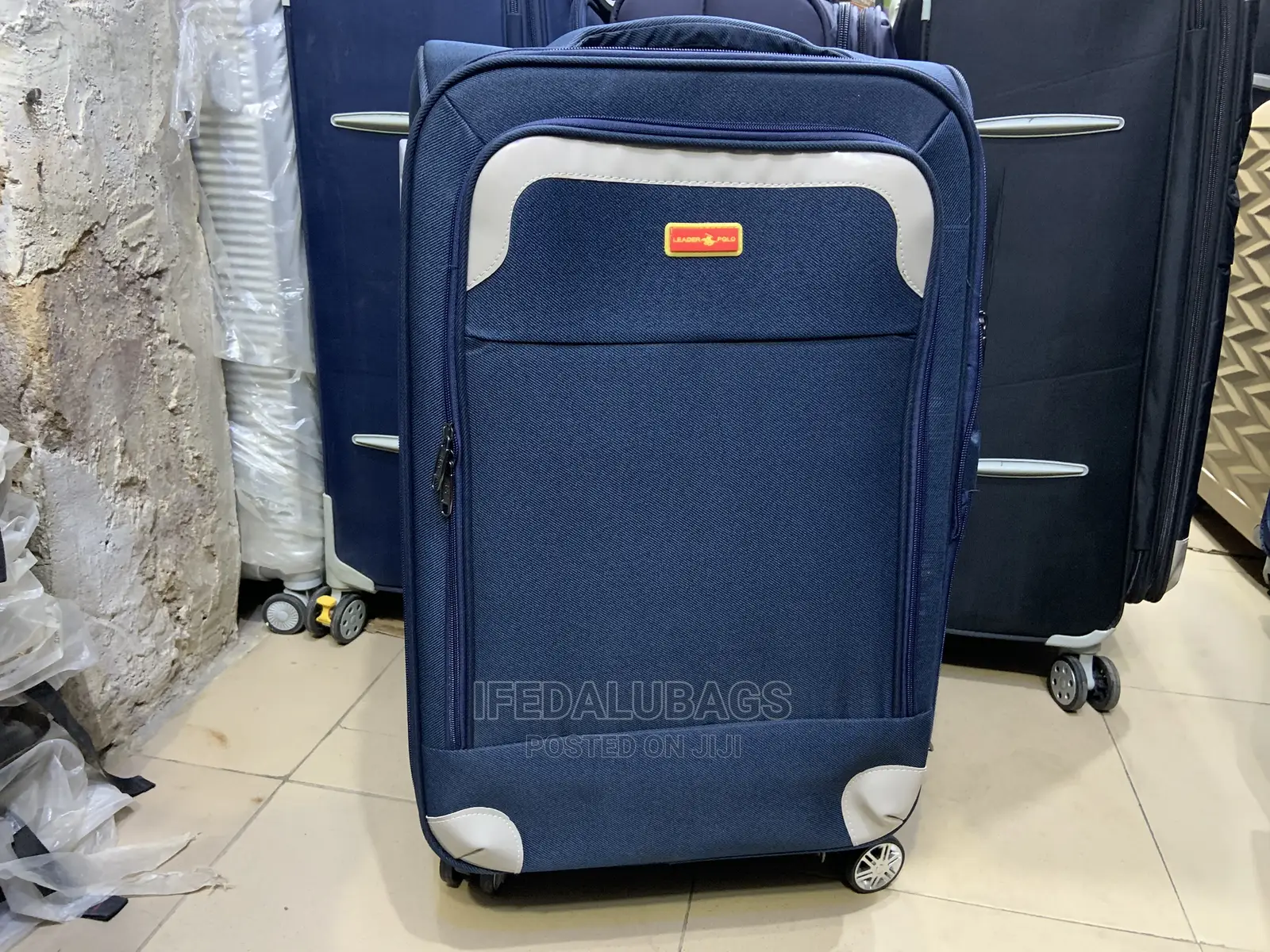 Medium Size Leather Polo Light Weight Traveling Luggage