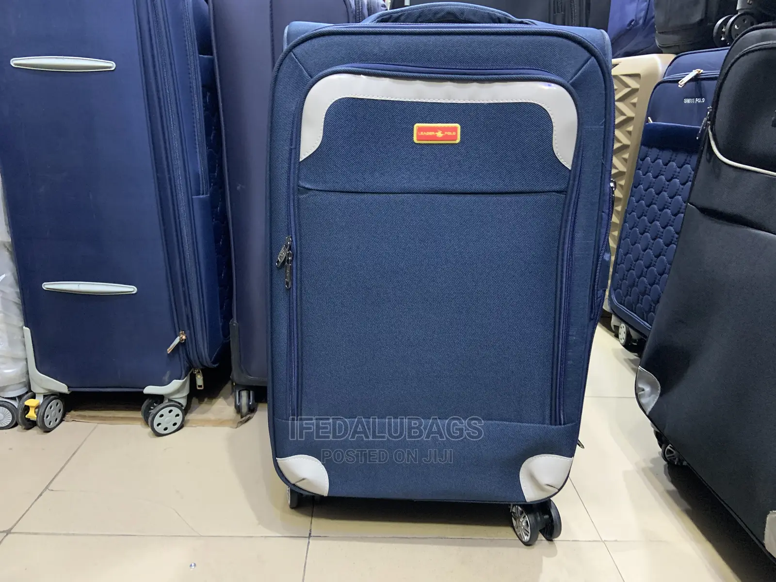 Medium Size Leather Polo Light Weight Traveling Luggage