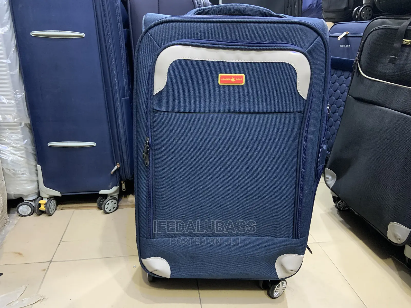 Medium Size Leather Polo Light Weight Traveling Luggage
