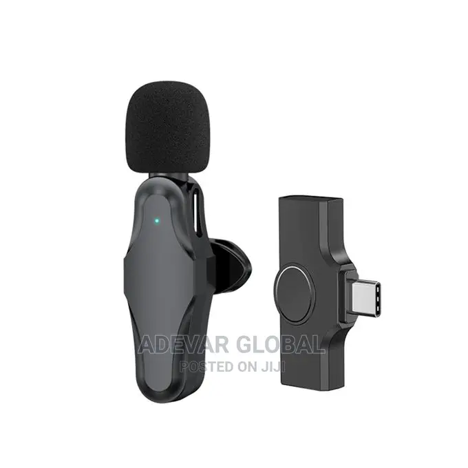 Wireless Lapel Microphone Clip-on Mic Plug Play Type-c