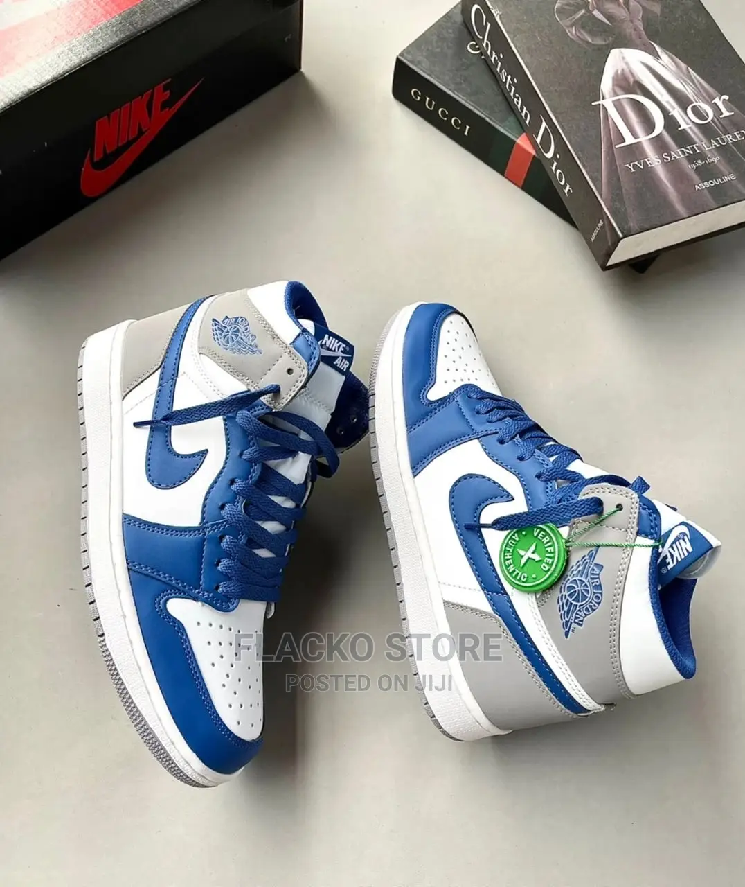 Original Air Jordan 1 Retro High OG True Blue Sneakers