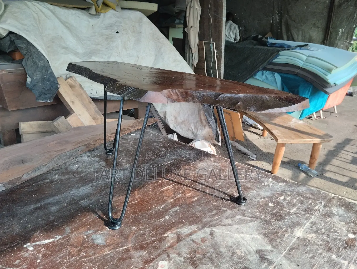 Stylish Natural Timber Table