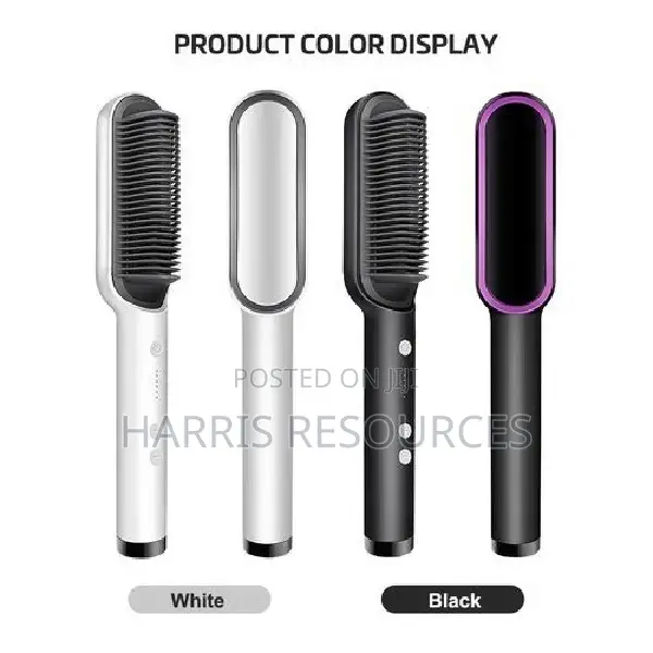 Hot-Air Hair Styling Comb Straightener Hair Brush